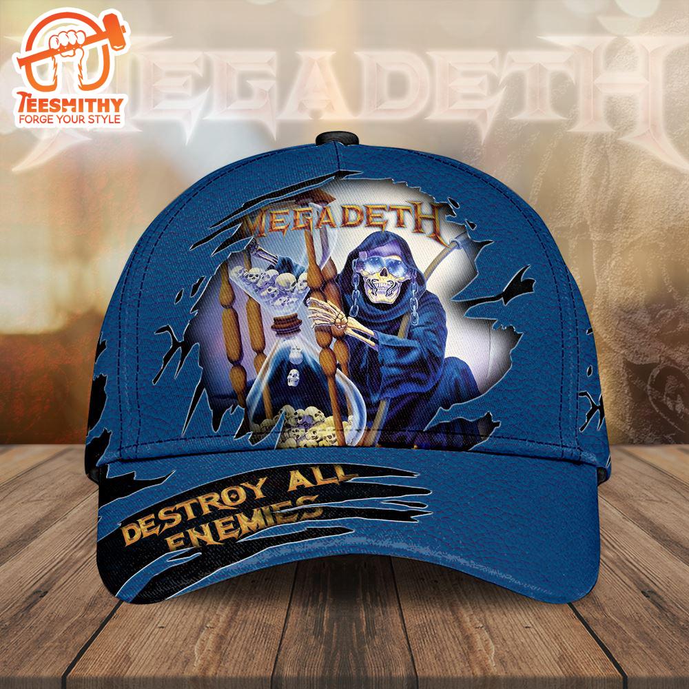 Personalized Megadeth Band Merry Christmas 3D Cap Hat Gift For Fans