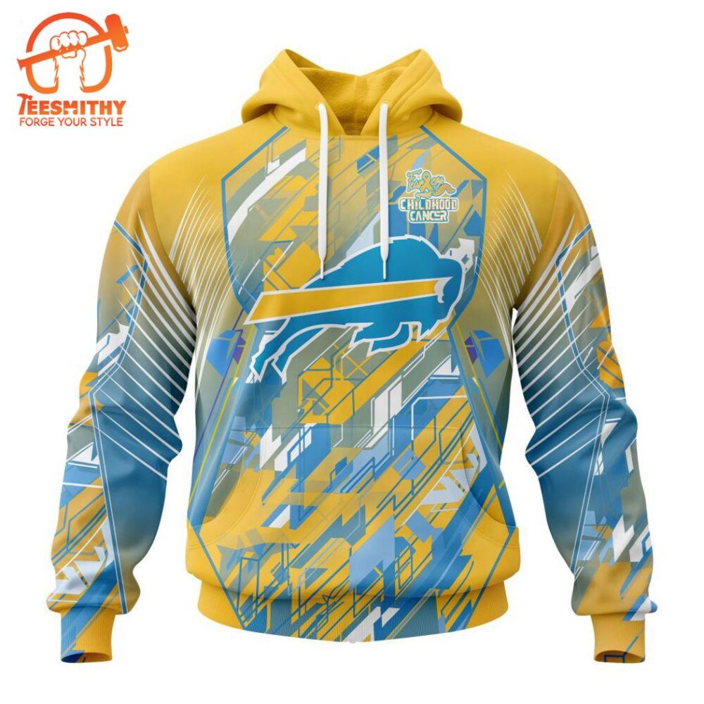 Personalized NFL Buffalo Bills Fearless Against Childhood Cancers Hoodie  Gift Christmas