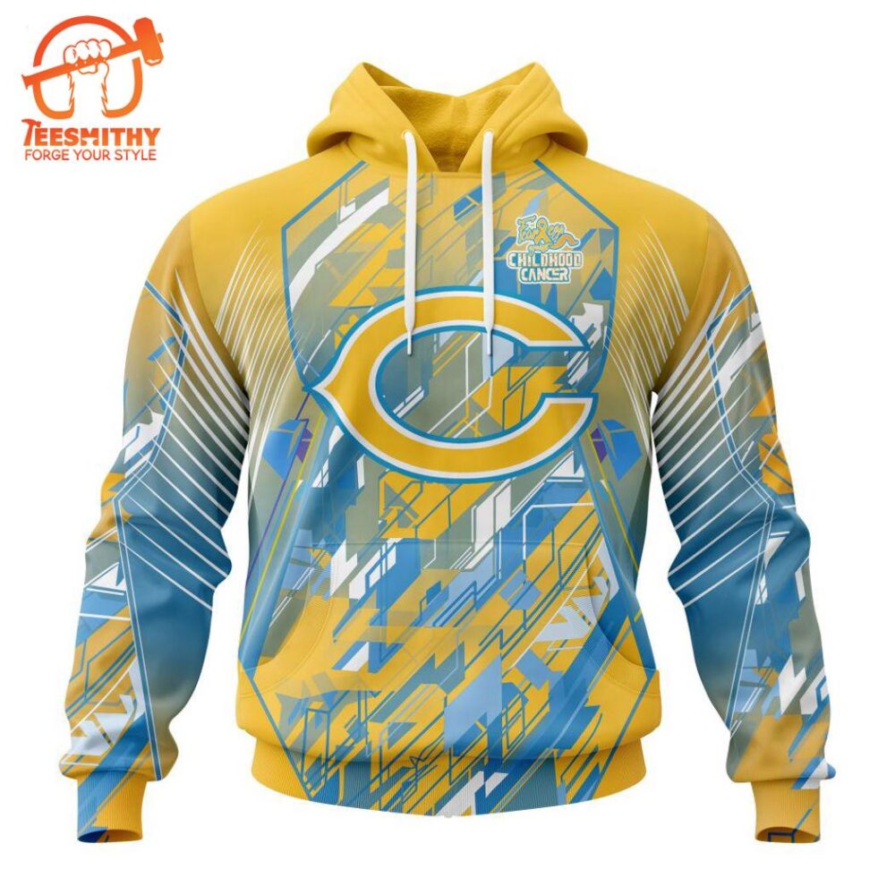 Personalized NFL Chicago Bears Fearless Against Childhood Cancers Hoodie  Gift Christmas