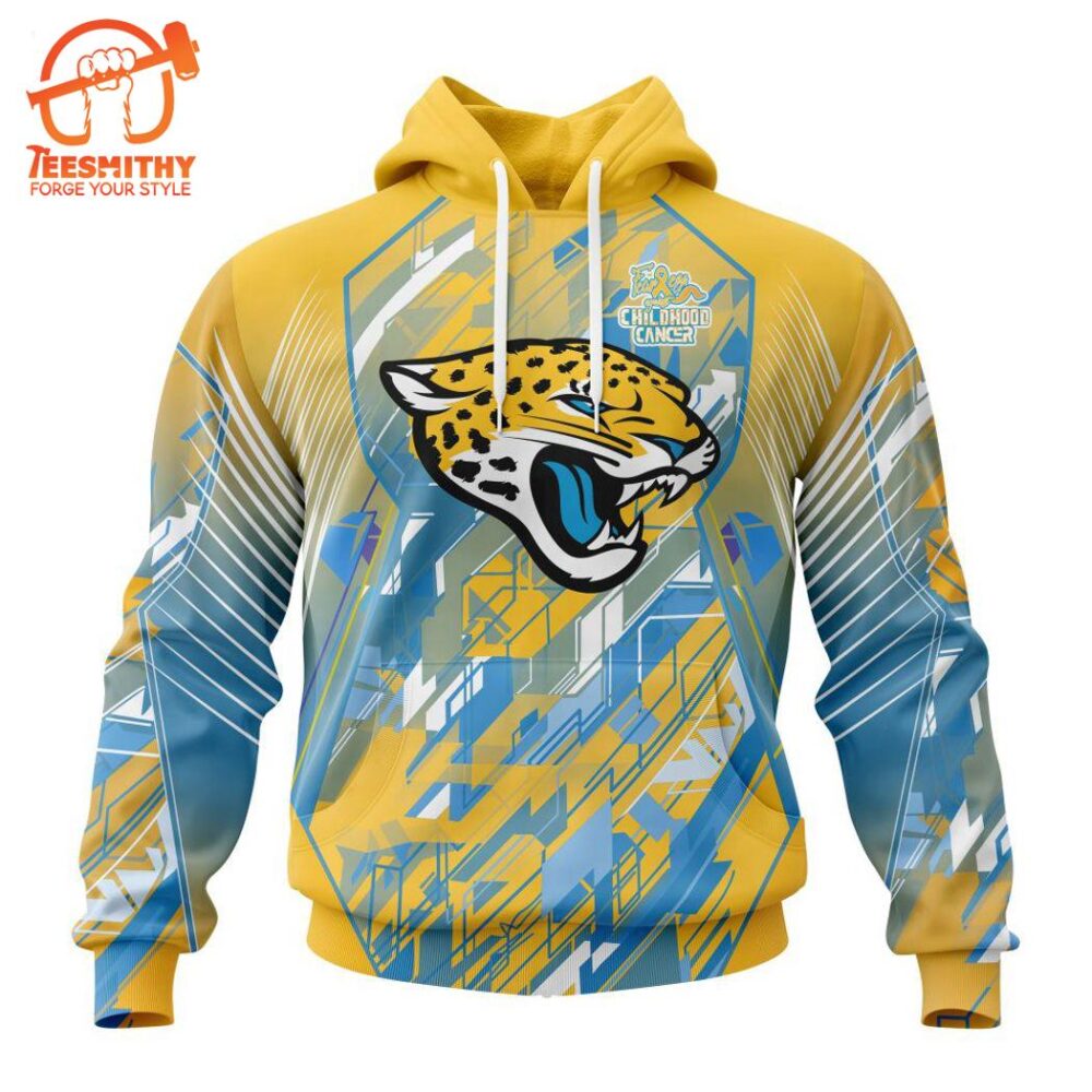 Personalized NFL Jacksonville Jaguars Fearless Against Childhood Cancers Hoodie  Gift Christmas