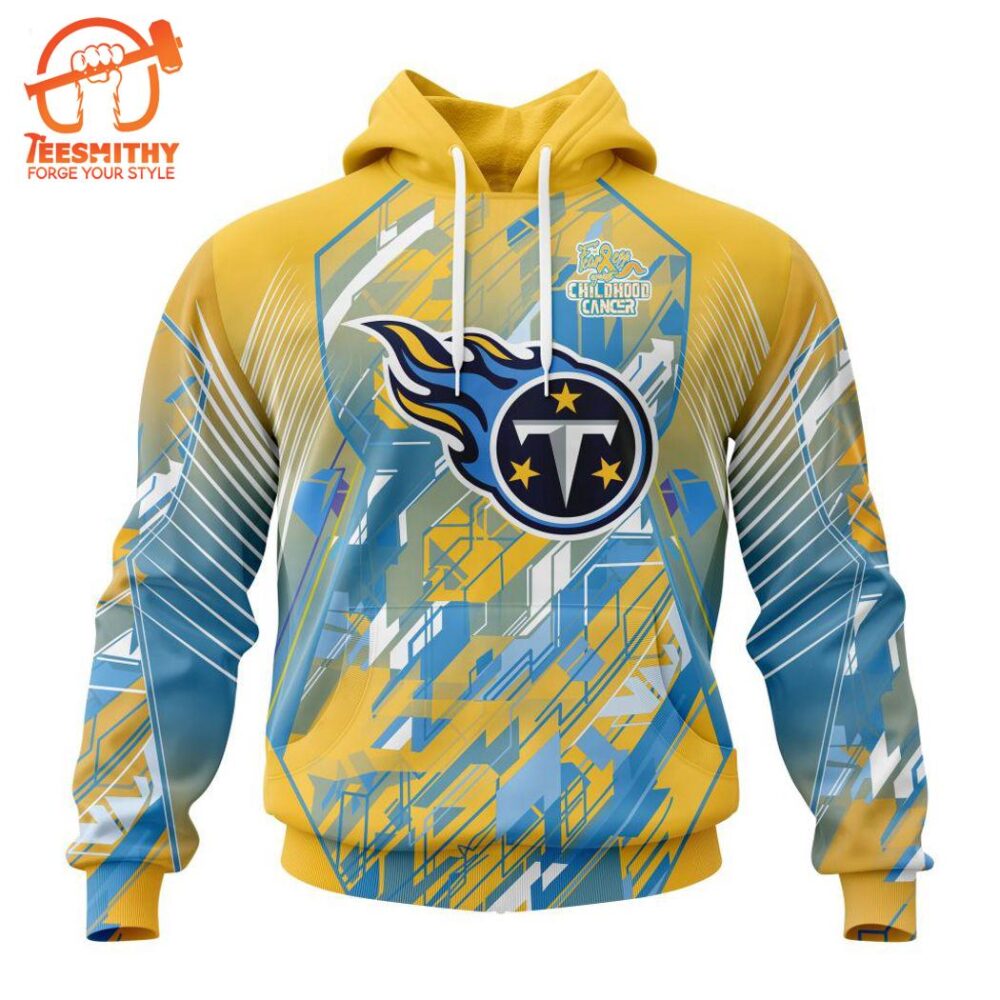 Personalized NFL Tennessee Titans Fearless Against Childhood Cancers Hoodie  Gift Christmas