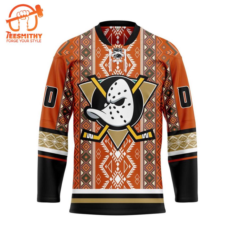 Personalized NHL Anaheim Ducks Native Hockey Jersey Design 2024