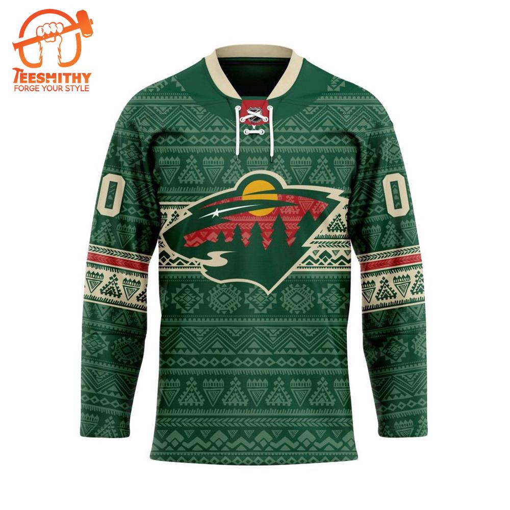 Personalized NHL Minnesota Wild Native Hockey Jersey Design 2024