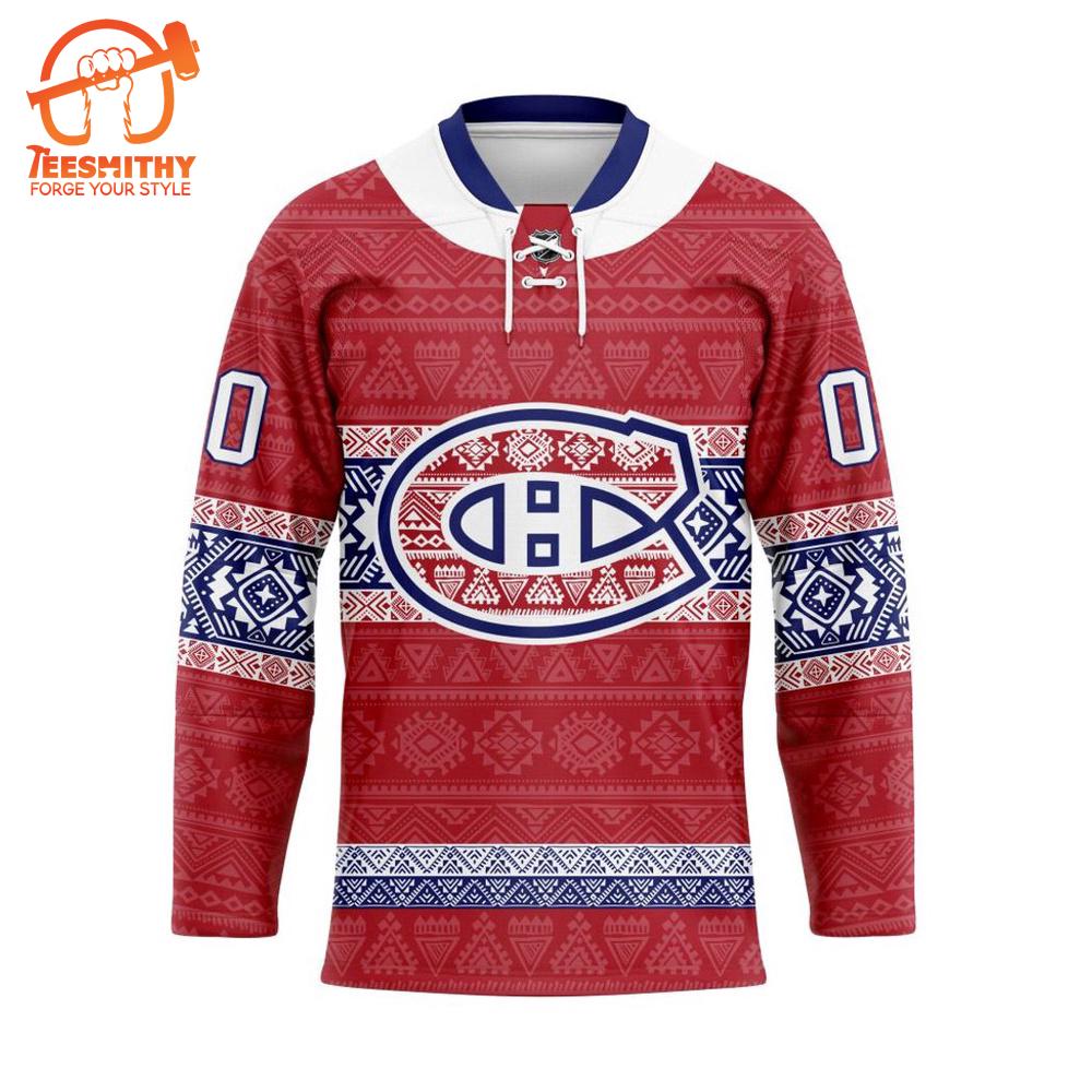 Personalized NHL Montreal Canadiens Native Hockey Jersey Design 2024