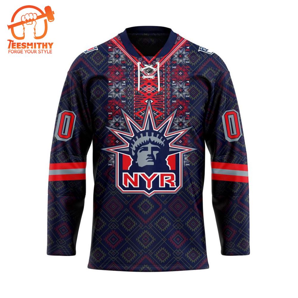 Personalized NHL New York Rangers Native Hockey Jersey Design 2024