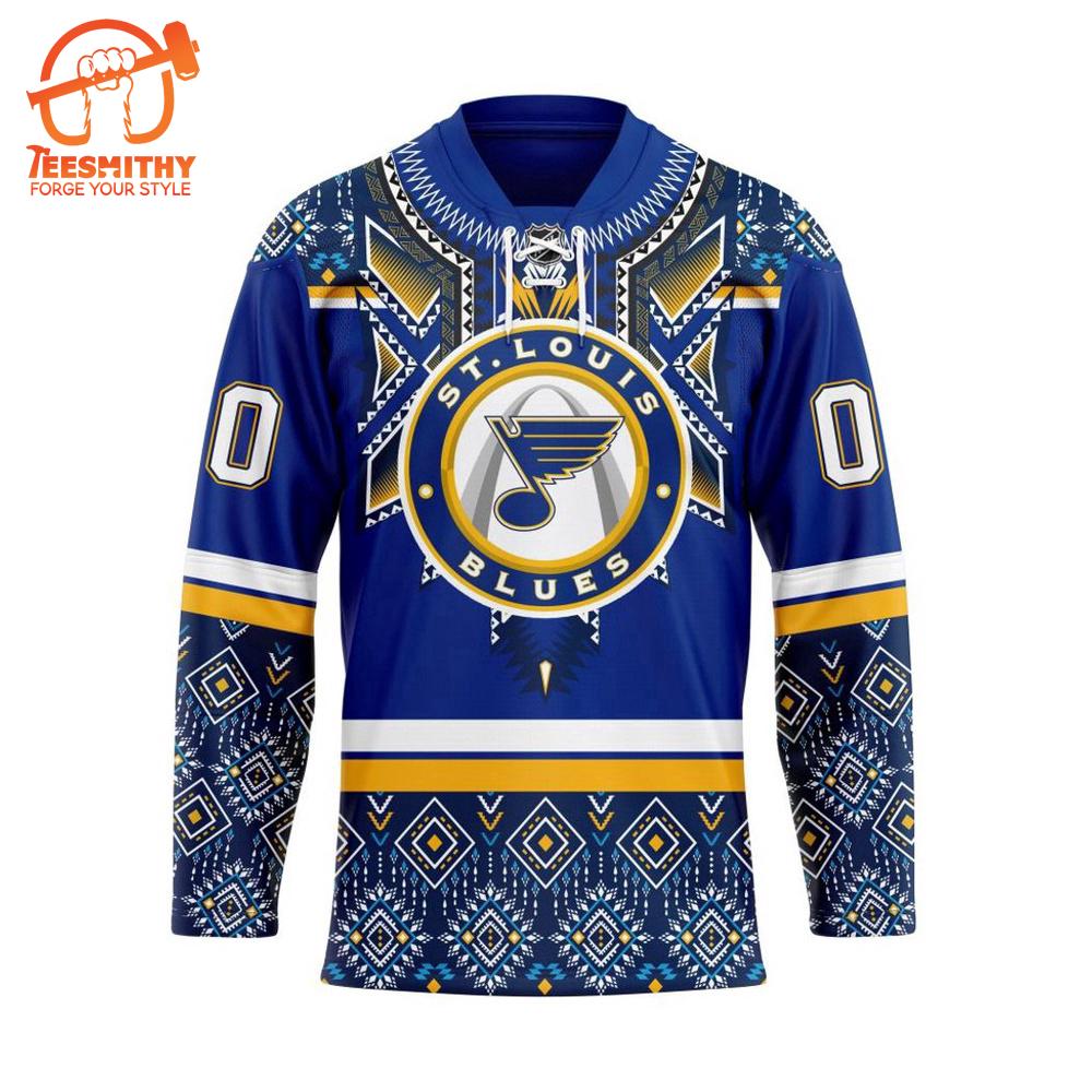 Personalized NHL St. Louis Blues Native Hockey Jersey Design 2024