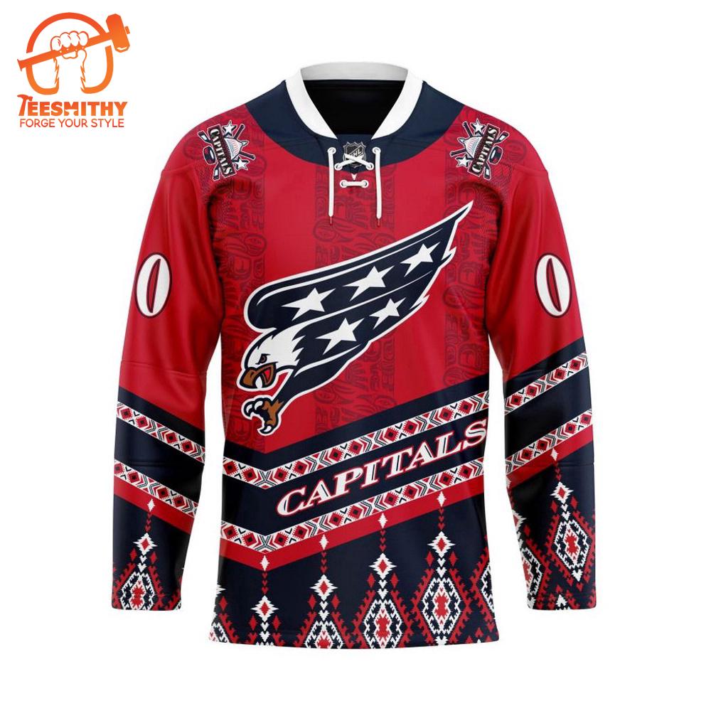 Personalized NHL Washington Capitals Native Hockey Jersey Design 2024