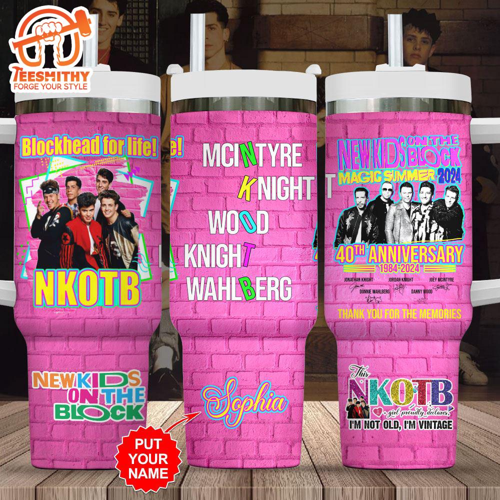 Personalized NKOTB 40oz Stanley Tumbler For Fan Gift Christmas