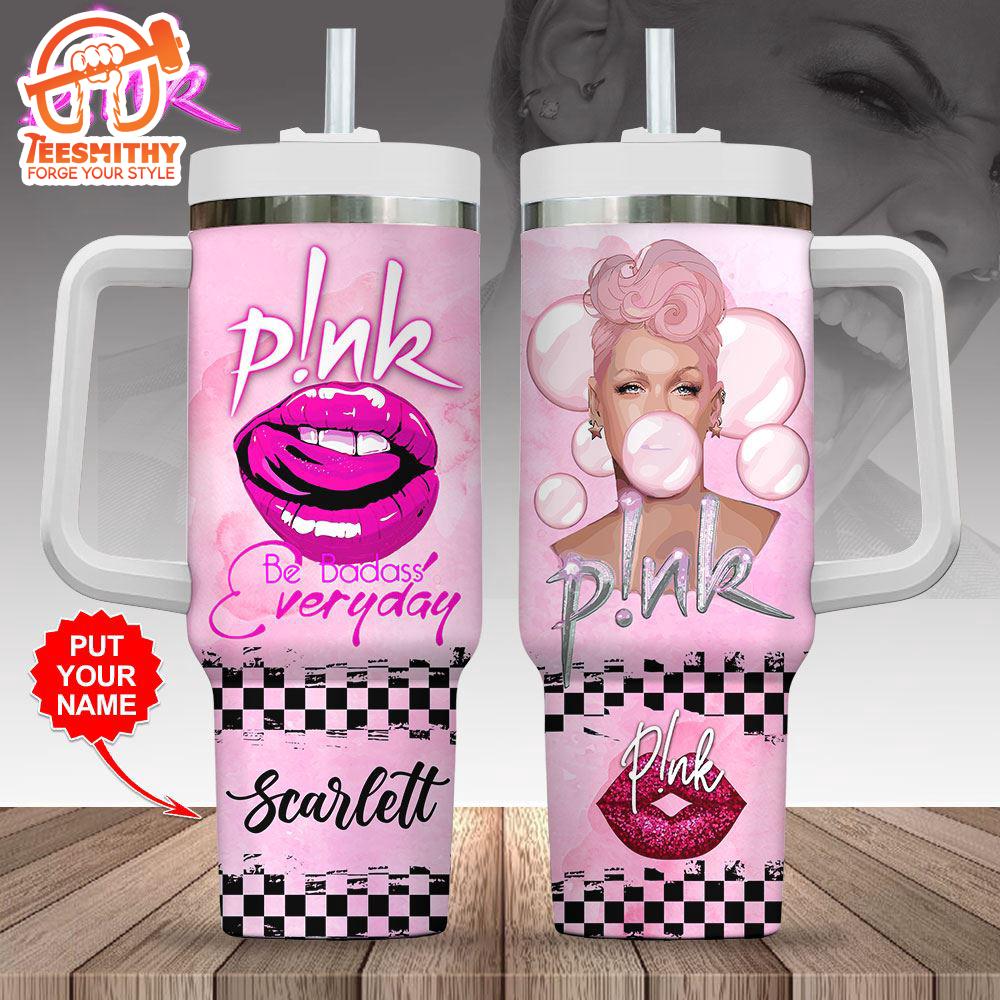 Personalized P!nk 40oz Stanley Tumbler For Fan Gift Christmas