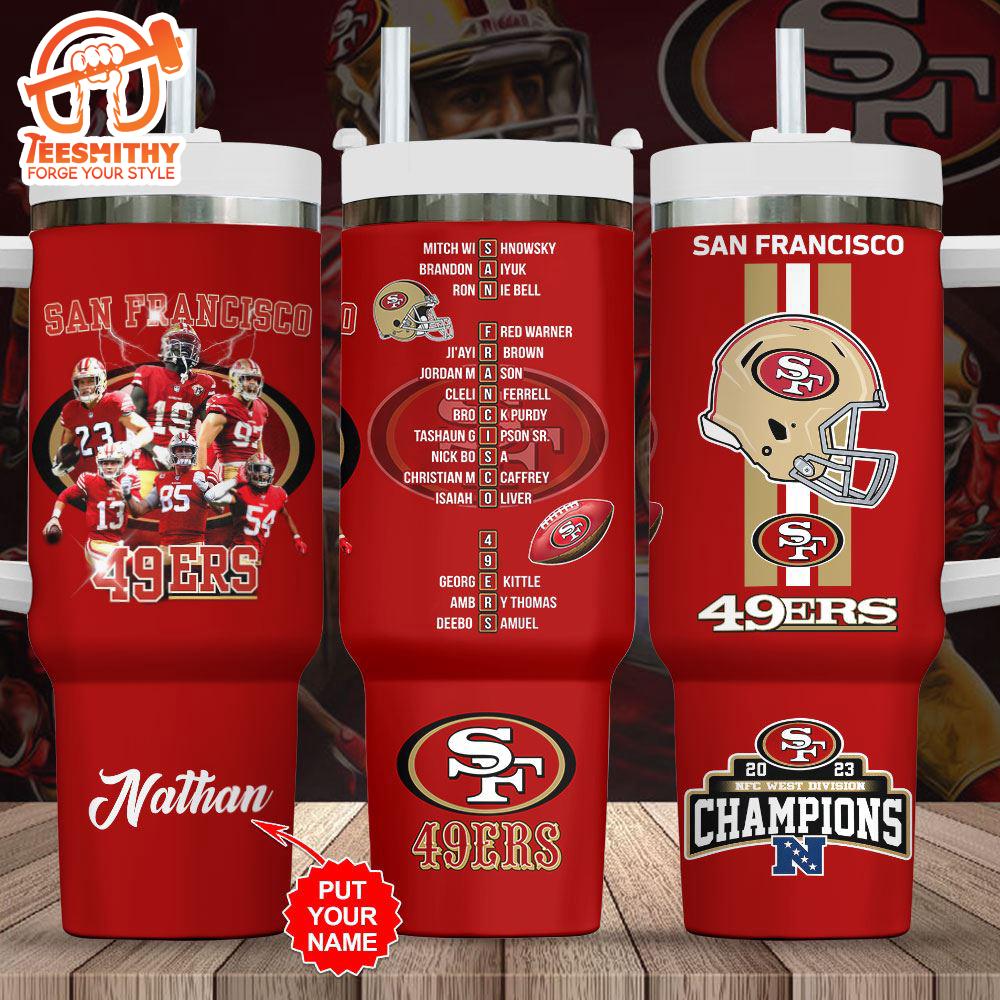 Personalized San Francisco 49ers 40oz Stanley Tumbler For Fan Gift Christmas