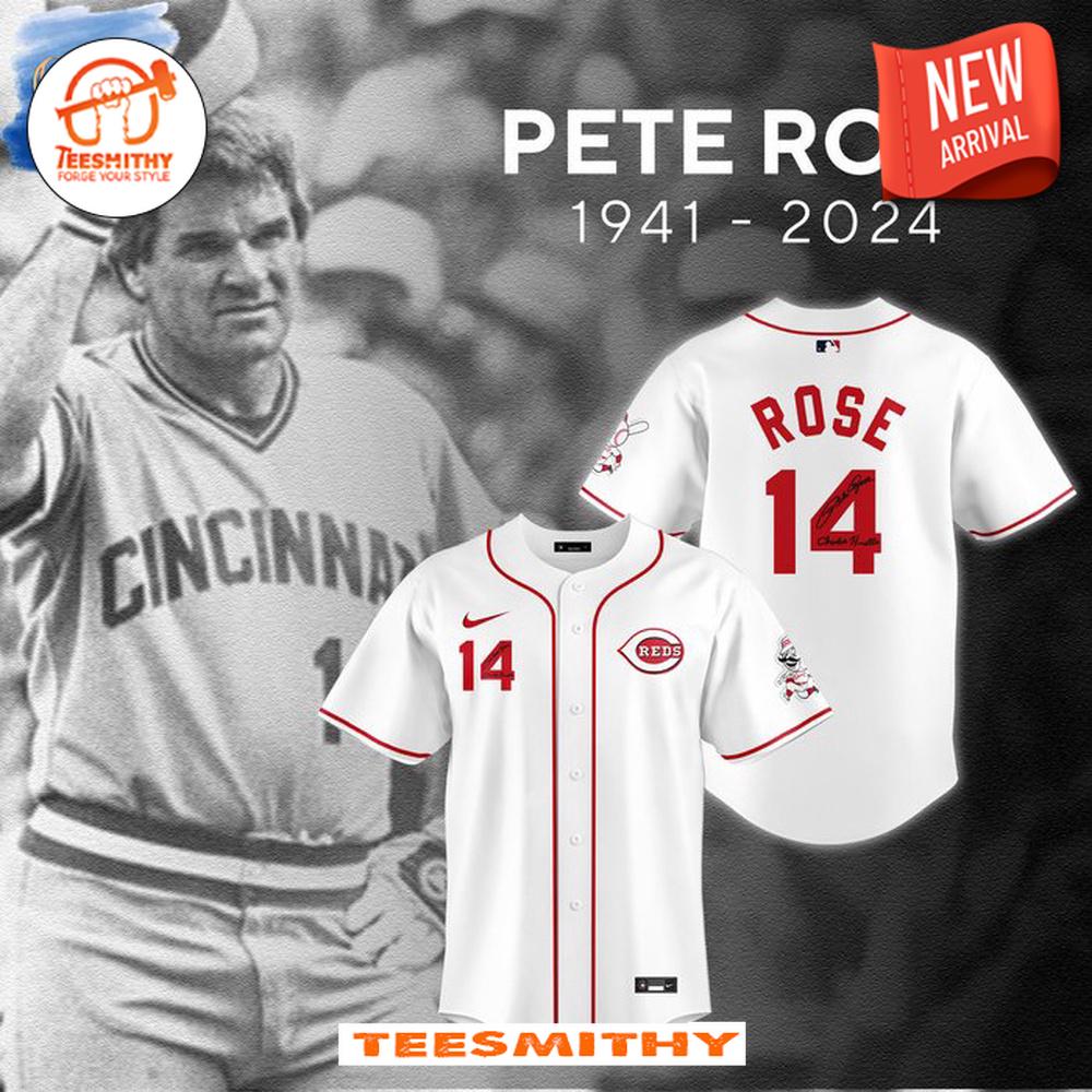 Pete Rose The Hit King Signatures Limited Baseball Jersey