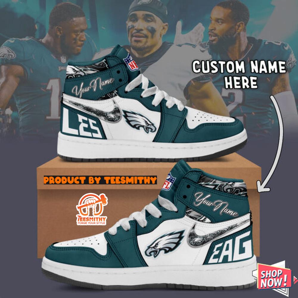 Philadelphia Eagles Air Jordan 1 Shoes