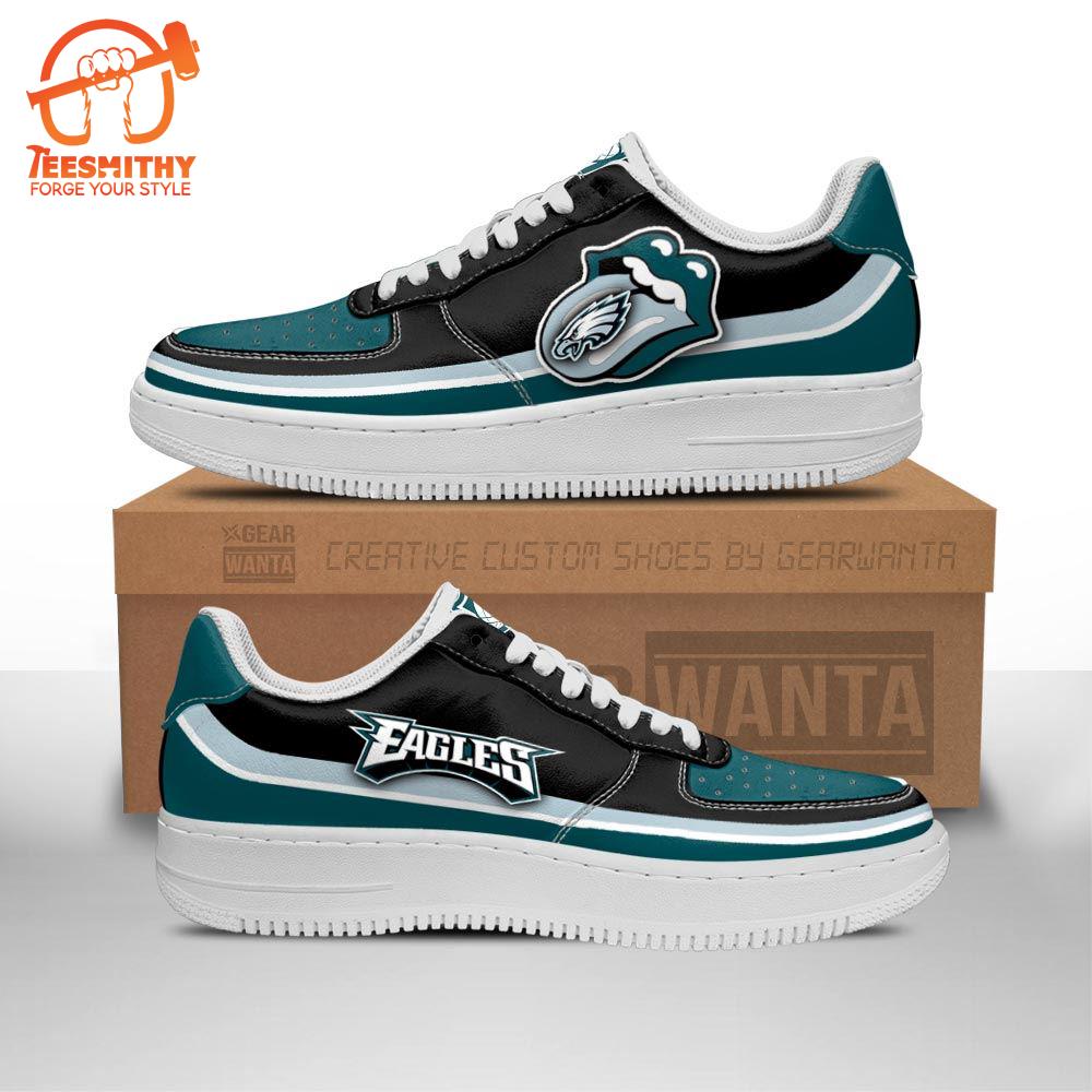 Philadelphia Eagles Air Sneakers Custom Force Shoes Sexy Lips For Fans  Gift For Christmas