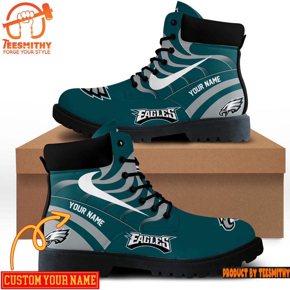 Philadelphia Eagles Custom Boots Shoes Idea Gift For Fan