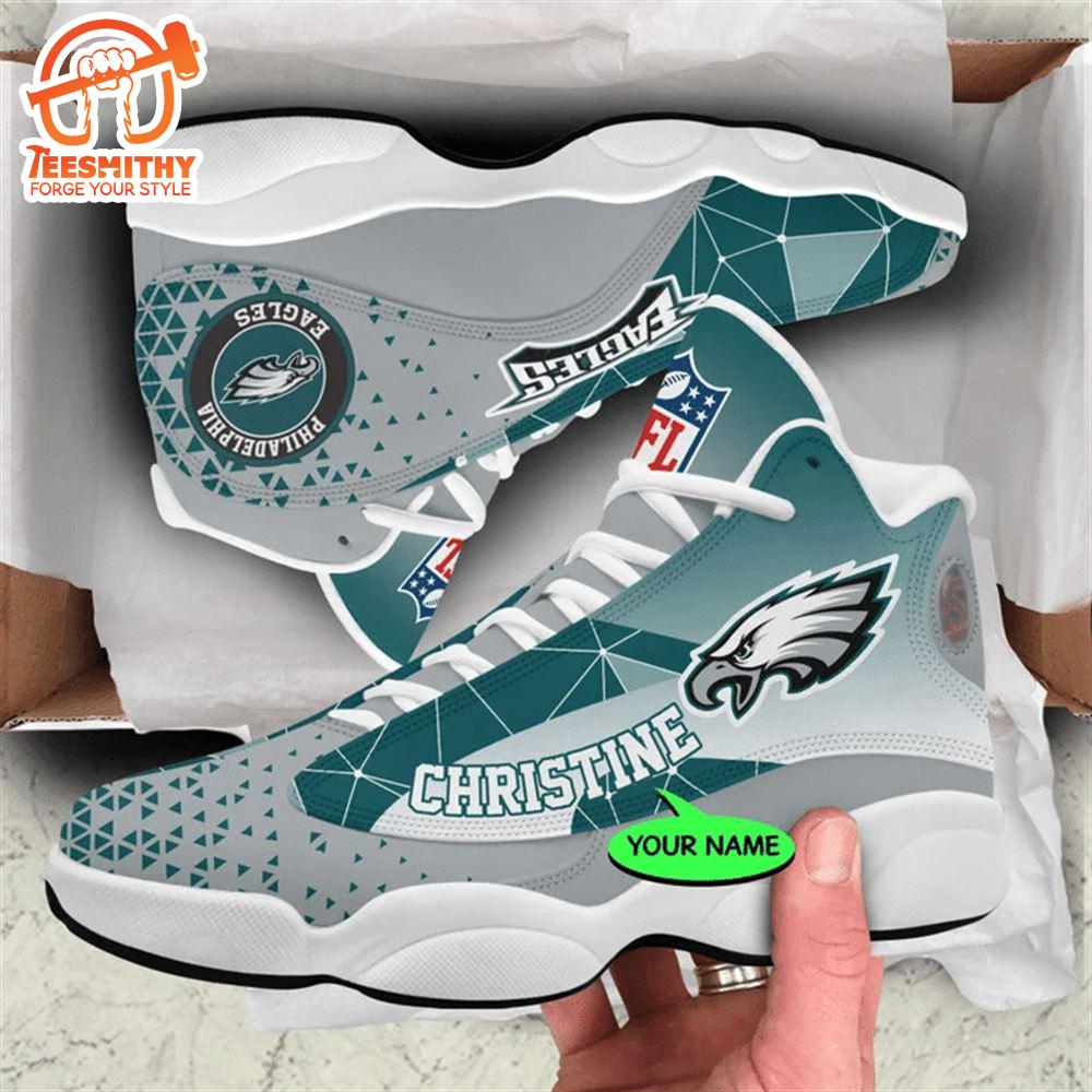 Philadelphia Eagles NFL Personalized Jordan 13 Shoes  Gift Christmas