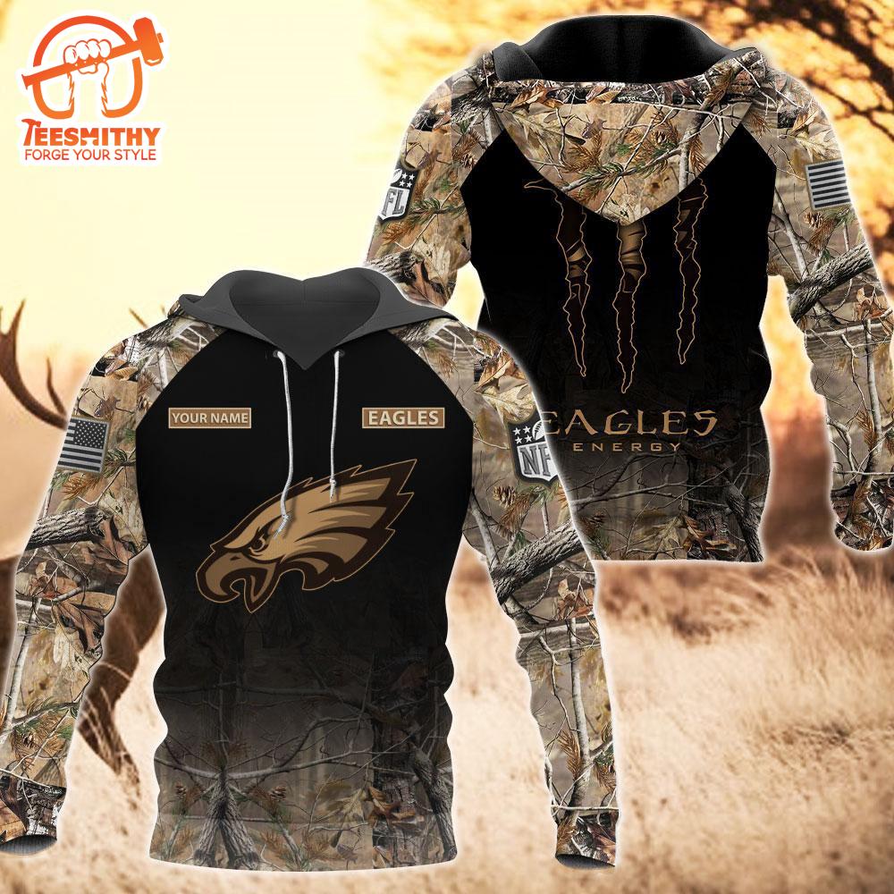 Philadelphia Eagles Personalized Hoodie Camo Hunting Perfect Gift  Gift Christmas