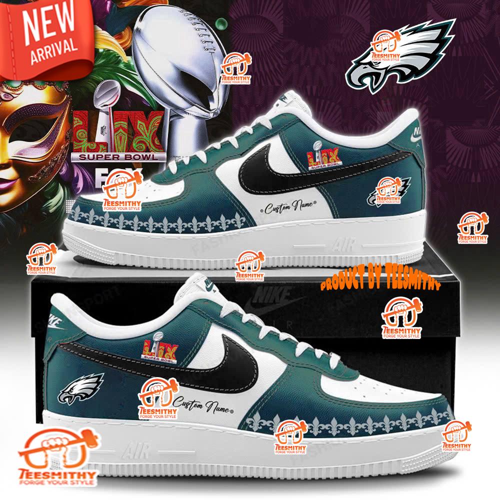 Philadelphia Eagles Super Bowl LIX Limited Edition Air Force 1 Shoes