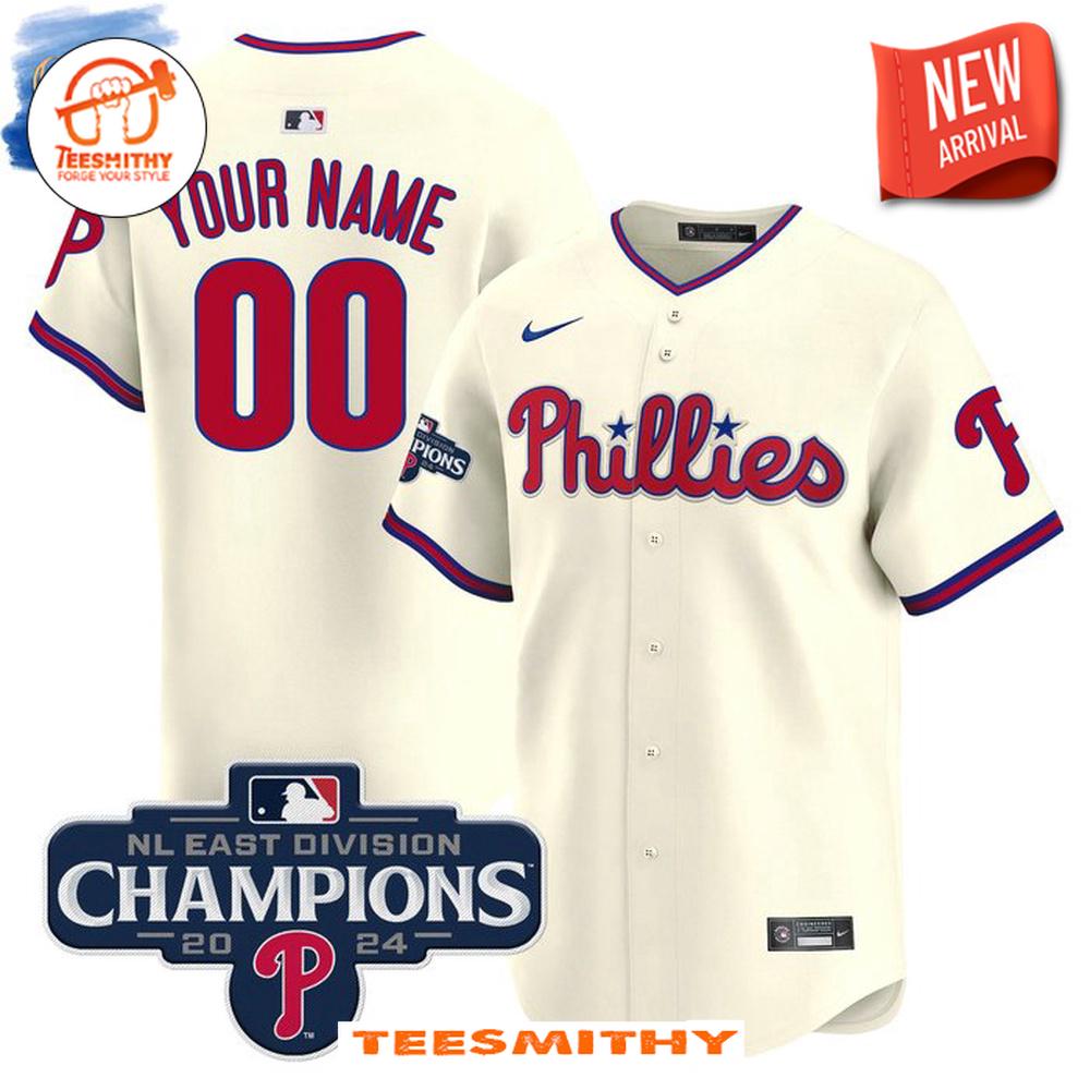 Philadelphia Phillies 2024 Division Champions Limited Cream Jersey