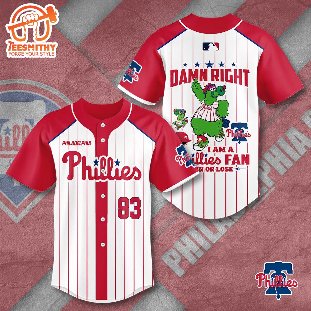 Philadelphia Phillies Baseball Jersey, For Gift Fans Jersey