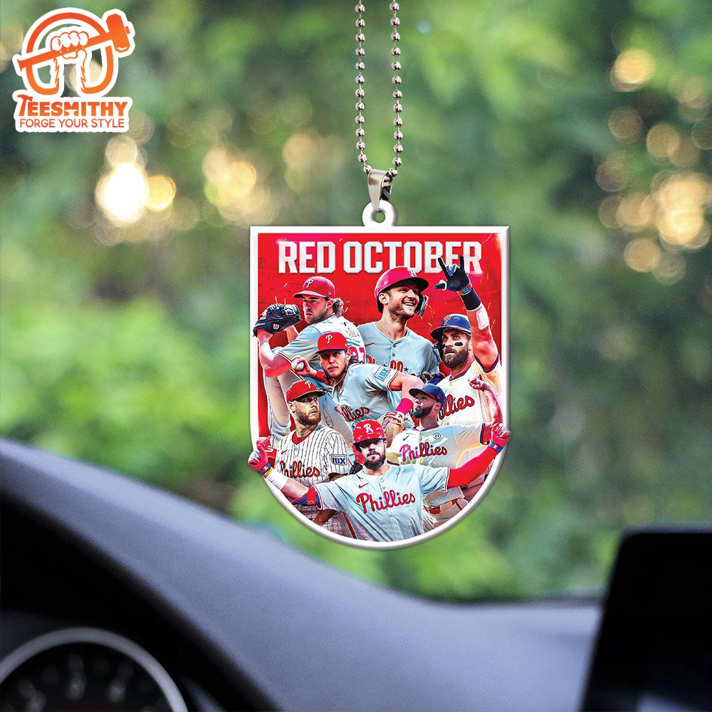 Philadelphia Phillies Custom Shape 2-sided Acrylic Car Ornament