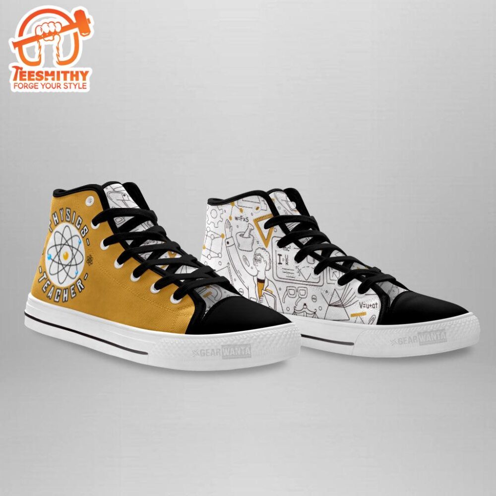 Physics Teacher High Top Shoes Custom