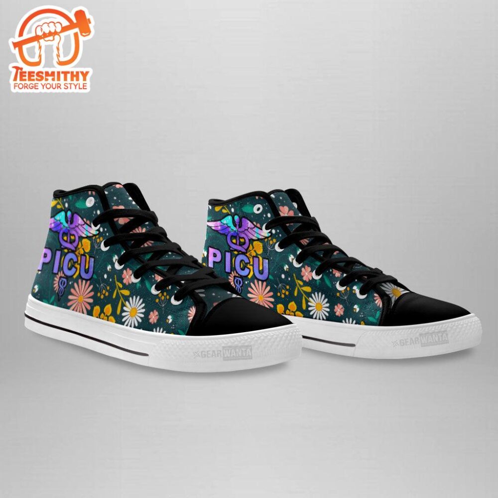 PICU Nurse High Top Shoes Custom