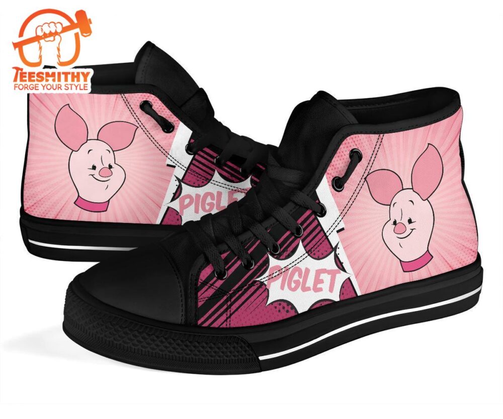 Piglet Sneakers Winnie The Pooh Friends High Top Shoes Fan