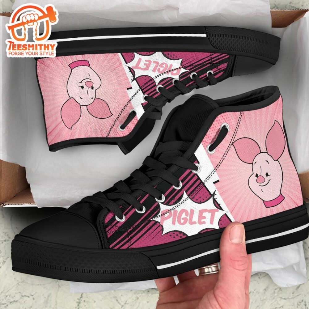 Piglet Sneakers Winnie The Pooh Friends High Top Shoes Fan