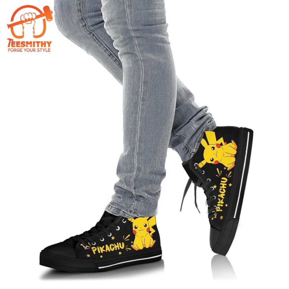 Pikachu High Top Shoes Custom Pokemon Sneakers