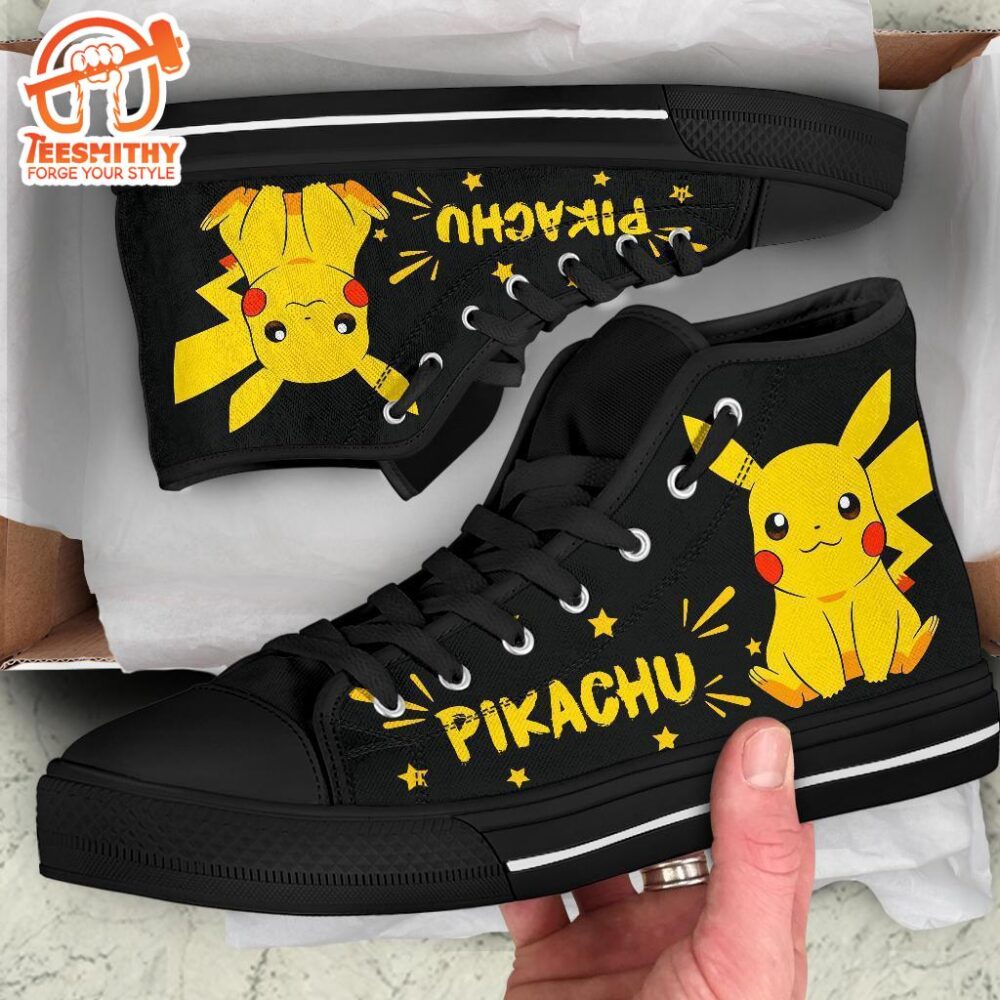 Pikachu High Top Shoes Custom Pokemon Sneakers