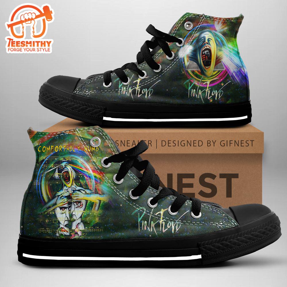 Pink Floyd Confortably Numb Shoes, Pink Floyd High Top Shoes