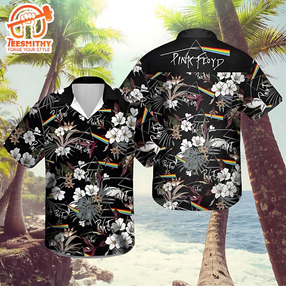 Pink Floyd Floral Harmony Hawaiian Shirt