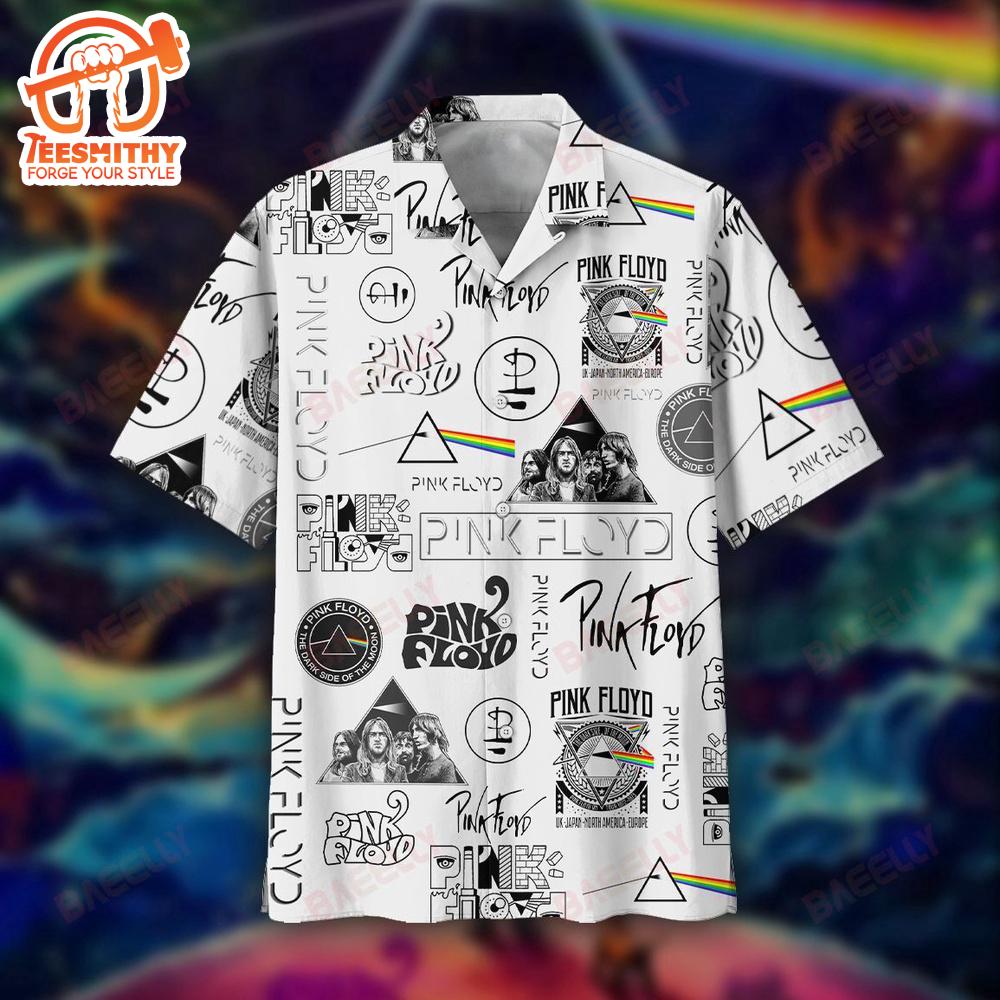 Pink Floyd Logo Collage Hawaiian Shirt