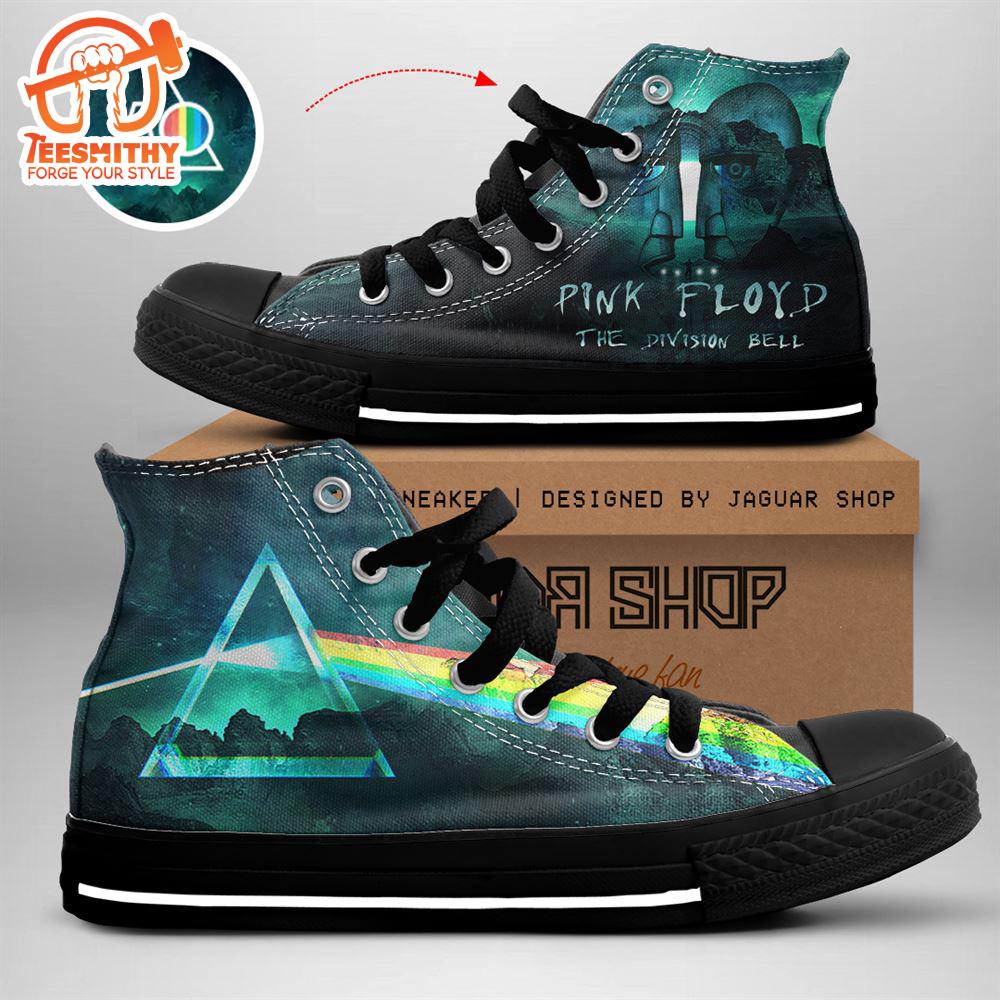 Pink Floyd The Division Bells Shoes, Pink Floyd High Top Shoes