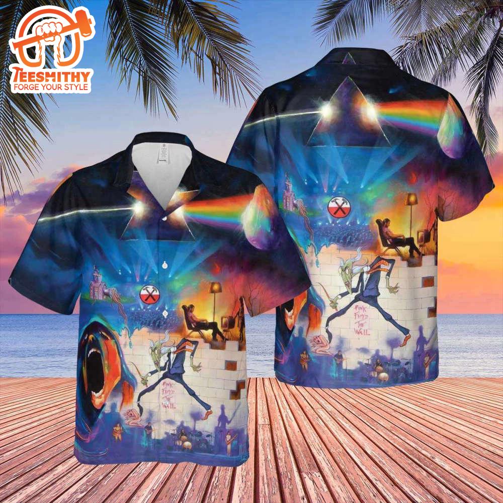 Pink Floyd The Wall Dark Side of The Moon Fine Art Hawaiian Shirt