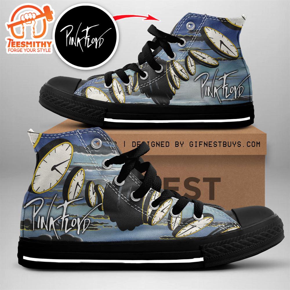 Pink Floyd Timeline Shoes, Pink Floyd High Top Shoes