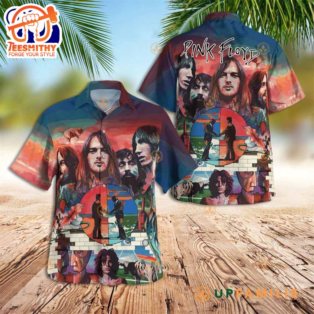 Pink Floyd Wall of Faces Hawaiian Shirt