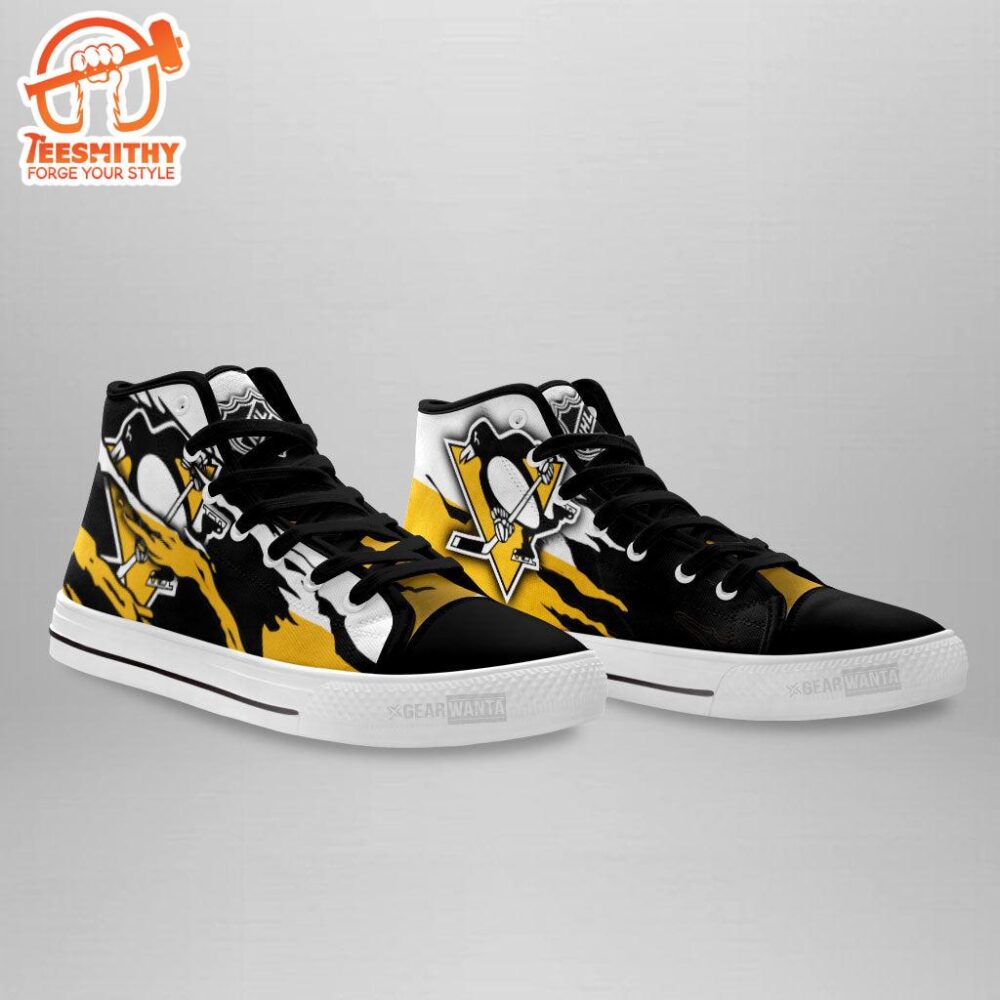 Pittsburgh Penguins High Top Shoes Custom For Fans