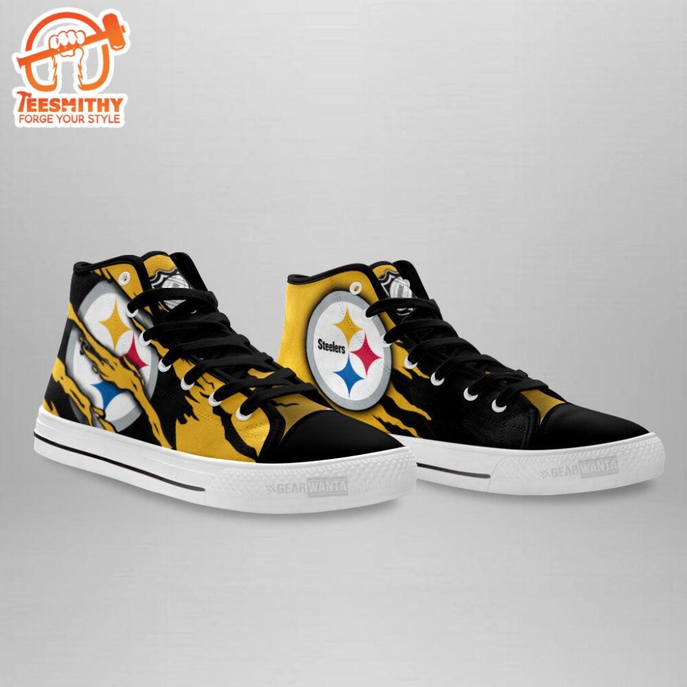 Pittsburgh Steelers High Top Shoes Custom For Fans