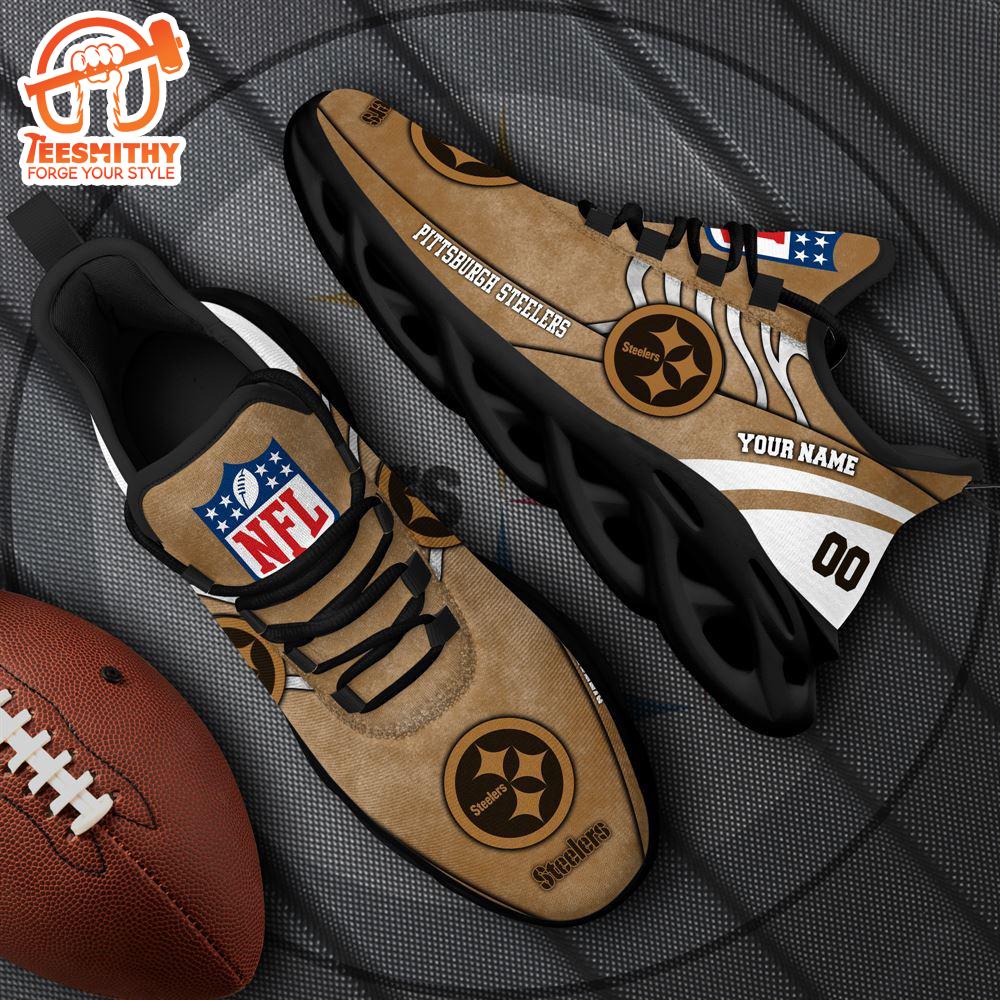 Pittsburgh Steelers NFL Clunky Shoes For Fans Custom Name And Number  Gift Christmas