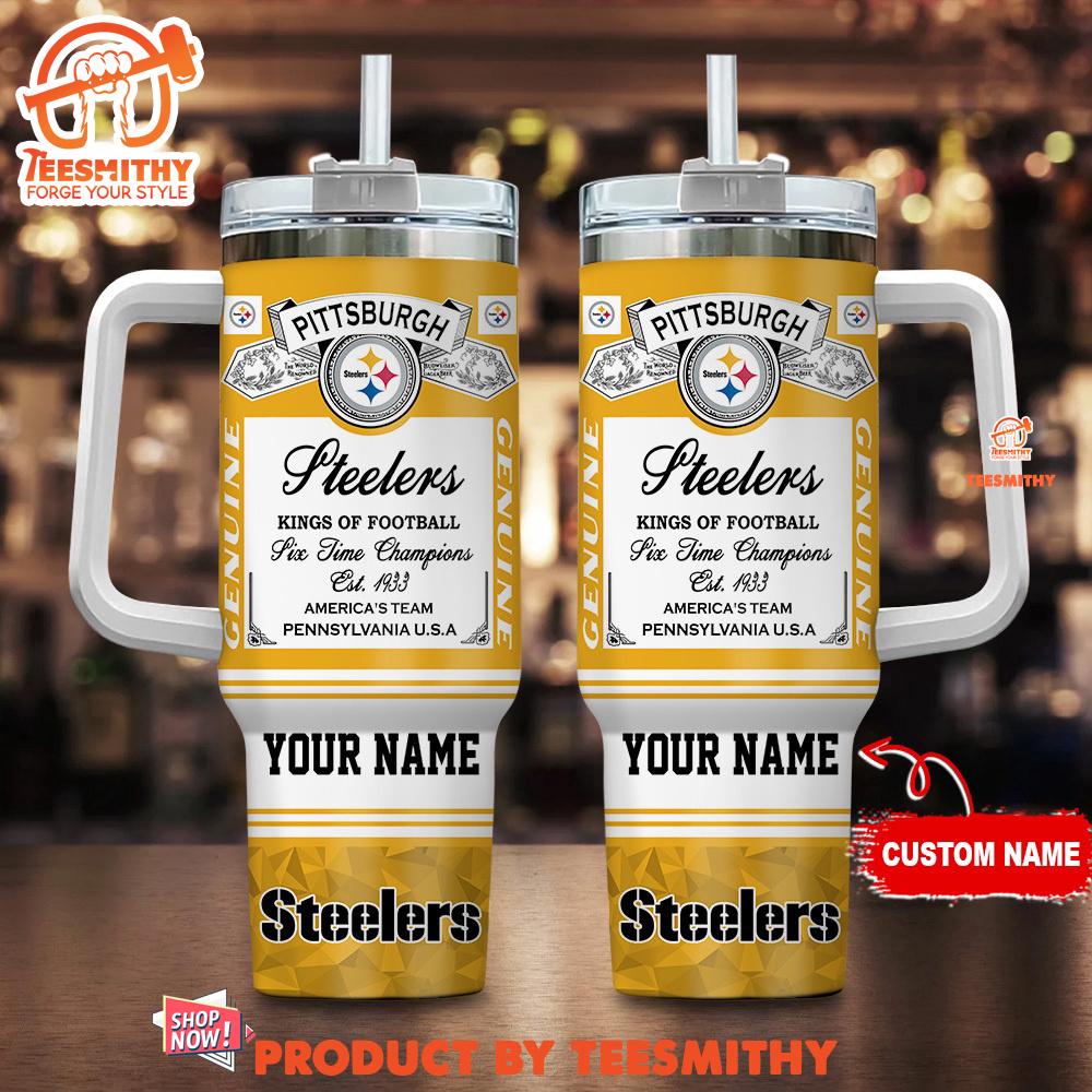 Pittsburgh Steelers Nfl Kings Of Football Personalized Tumbler 40oz