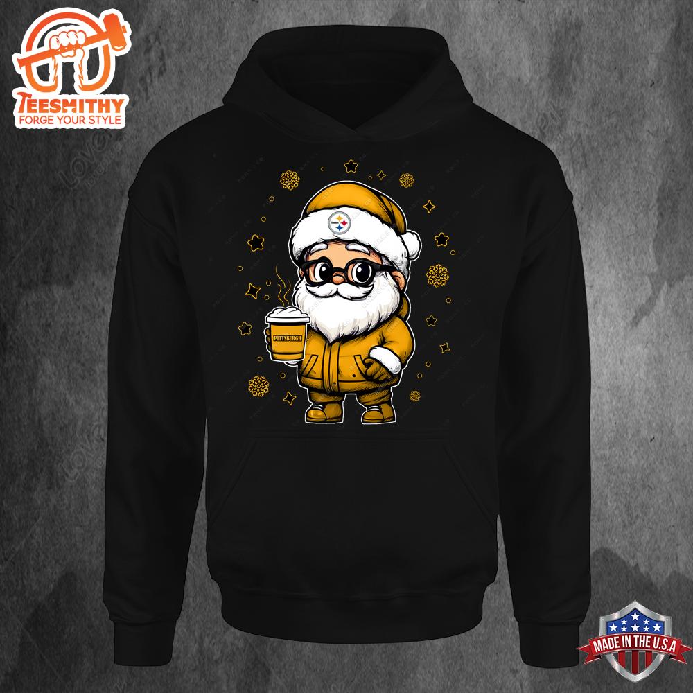 Pittsburgh Steelers Santa Christmas Football Hoodie