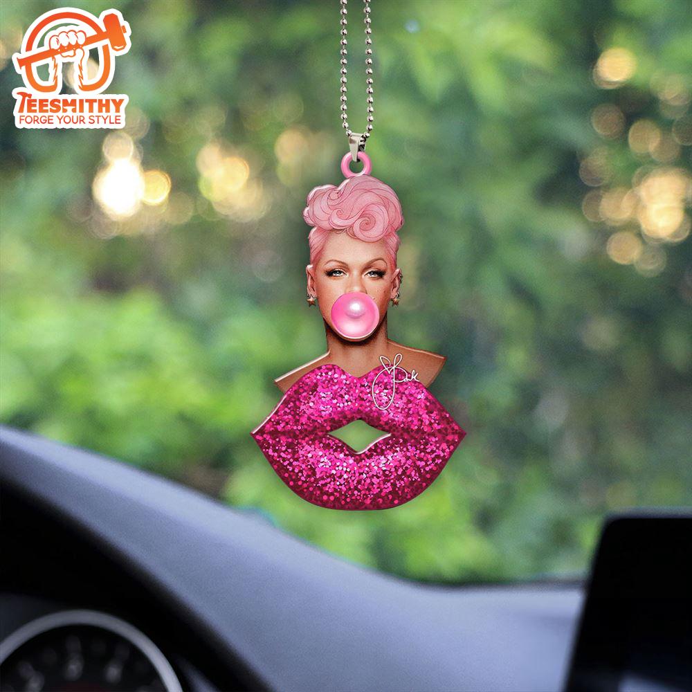 P!nk Acrylic Car Ornament Gift Xmas