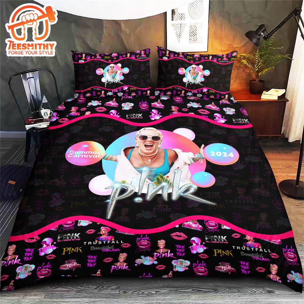 P!nk Bedding Set Merry Christmas Gift Fans