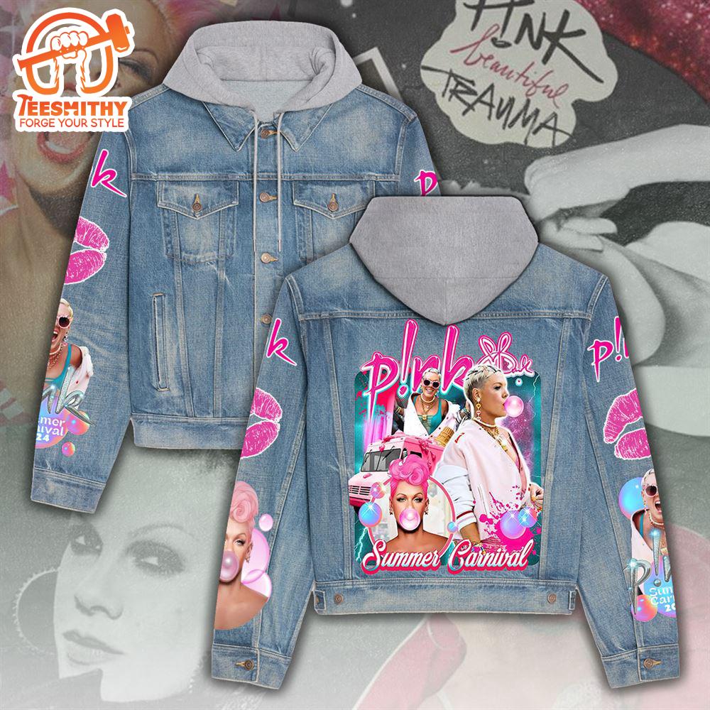 P!nk Women’s Denim Hood Jacket