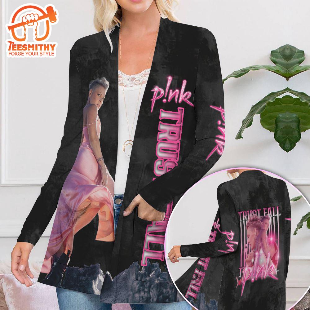 P!nk Women’s Patch Pocket Cardigan For Fans