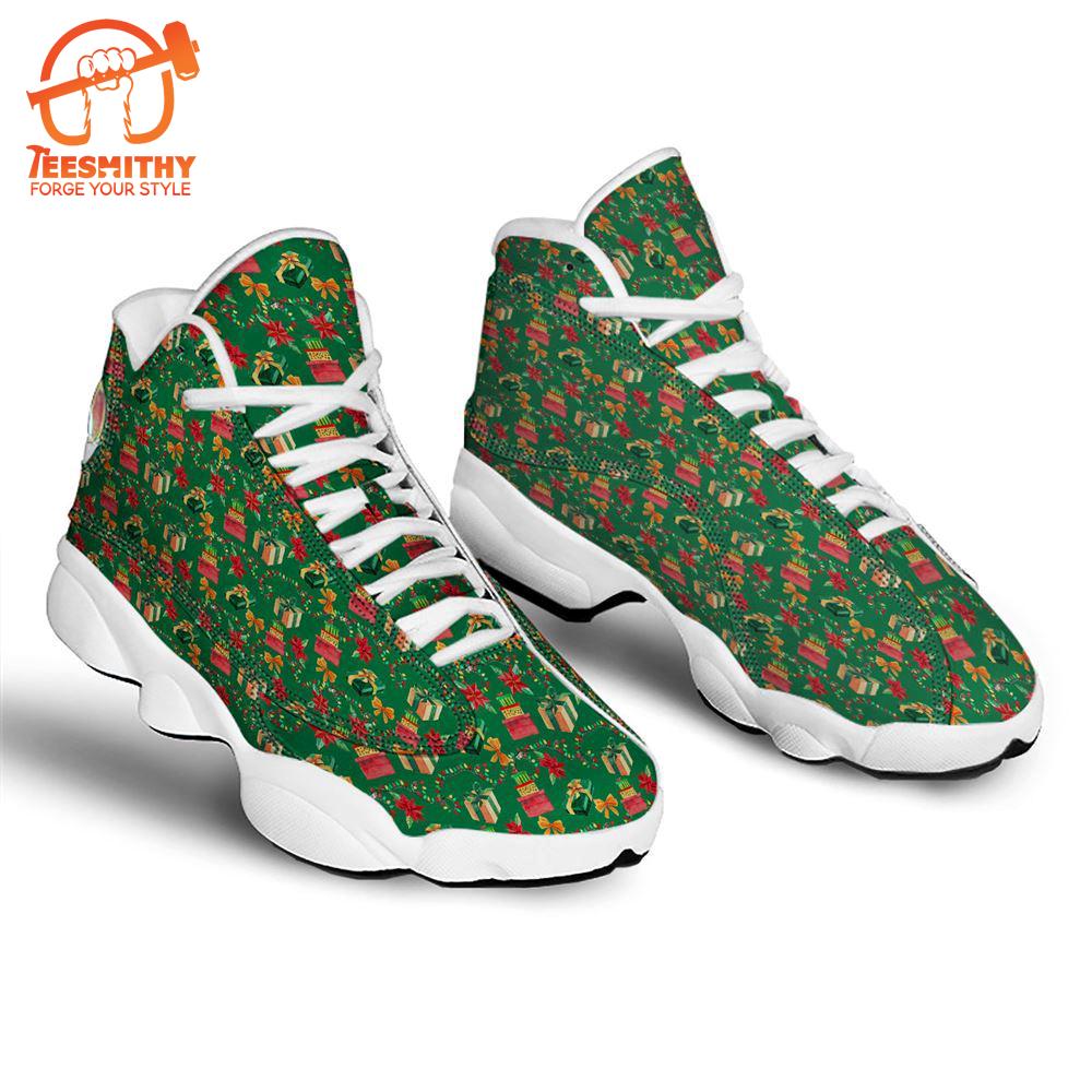 Poinsettia Cute Christmas Print Pattern Jd13 Shoes For Men Women   Gift Christmas