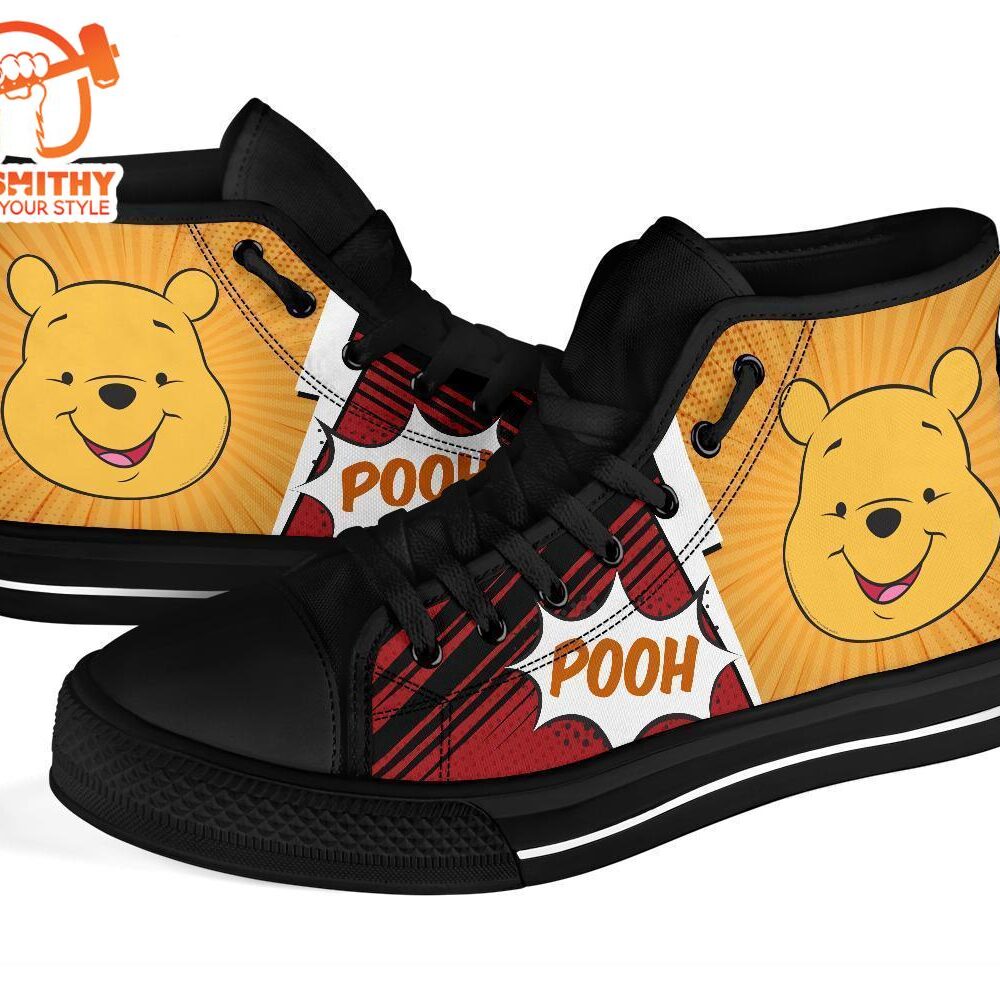 Pooh Sneakers Winnie The Pooh High Top Shoes Fan