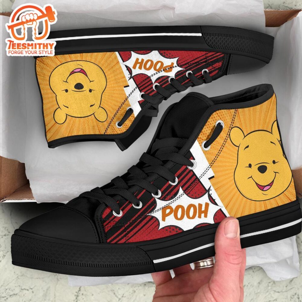 Pooh Sneakers Winnie The Pooh High Top Shoes Fan