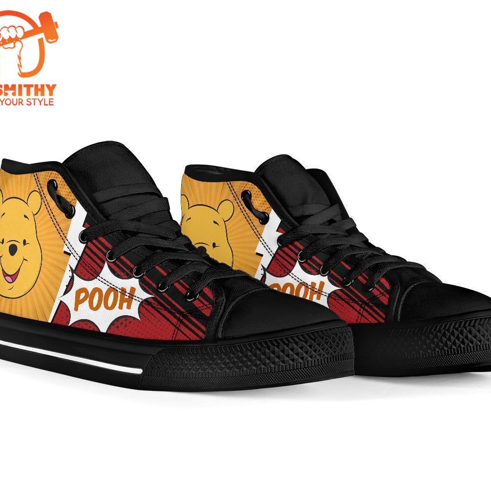 Pooh Sneakers Winnie The Pooh High Top Shoes Fan